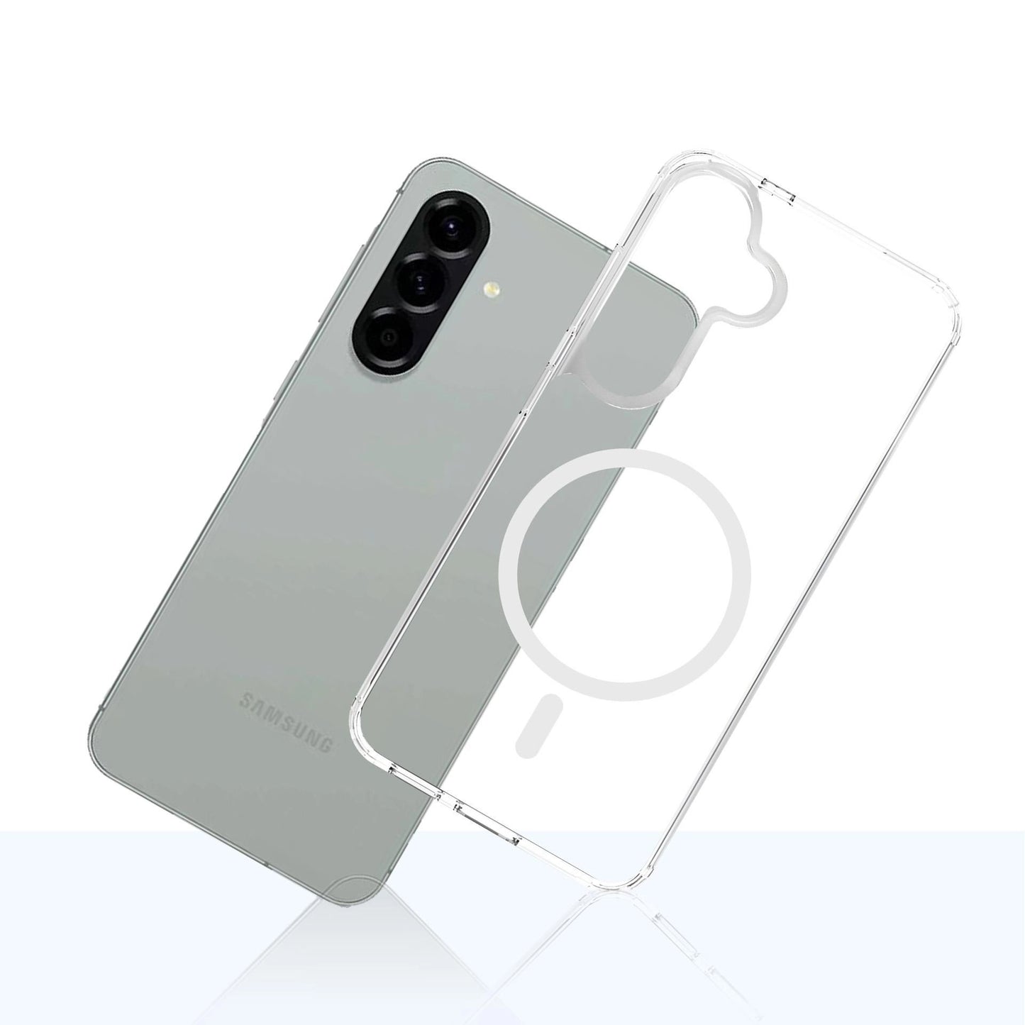 Etui MagSafe dla Samsung Galaxy A57 5G, 3MK, Armor MagCase, Przezroczyste