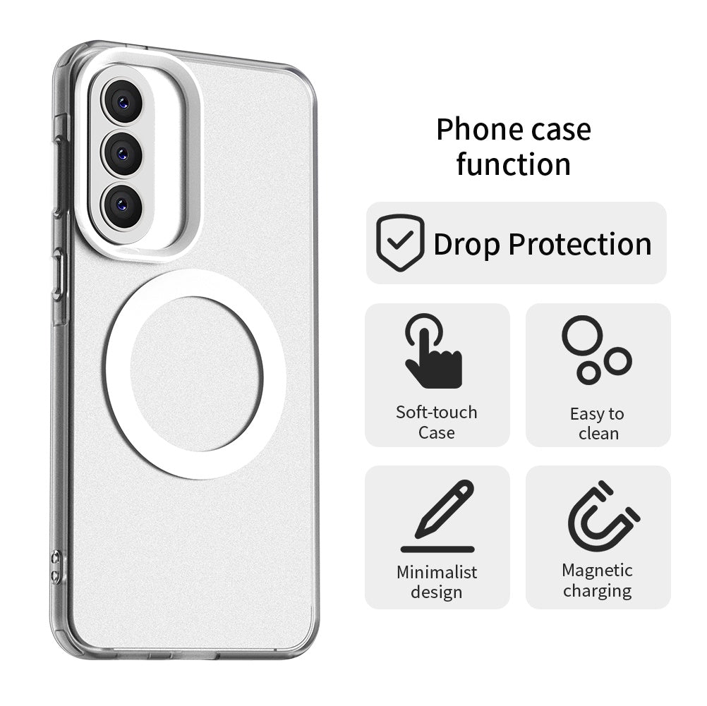 Etui MagSafe dla Samsung Galaxy A57 5G, Techsuit, CandyCase, Białe