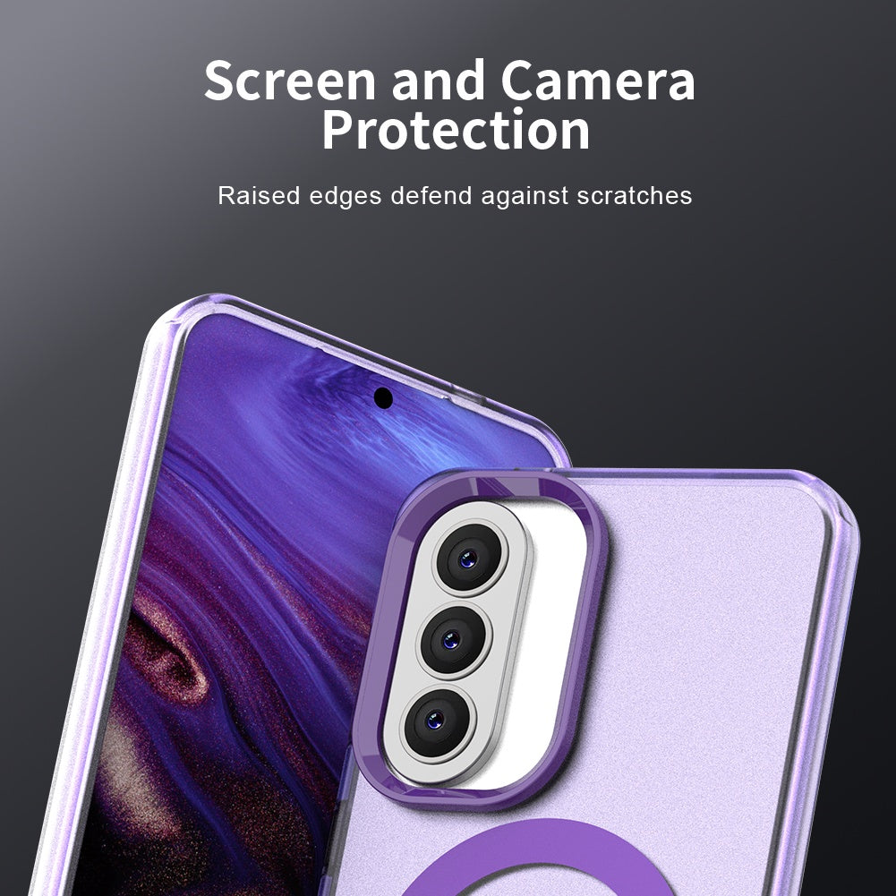 Etui MagSafe dla Samsung Galaxy A57 5G, Techsuit, CandyCase, Fioletowy