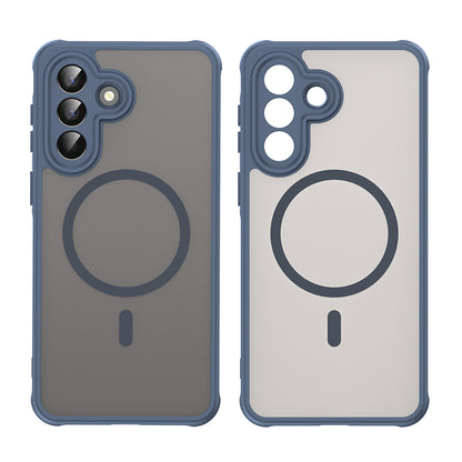 Etui MagSafe dla Samsung Galaxy A57 5G, Techsuit, HaloFrost II, Granatowy