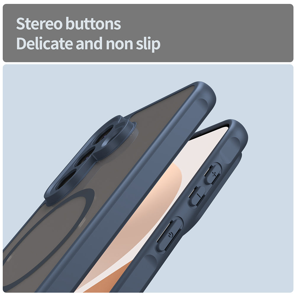 Etui MagSafe dla Samsung Galaxy A57 5G, Techsuit, HaloFrost II, Granatowy