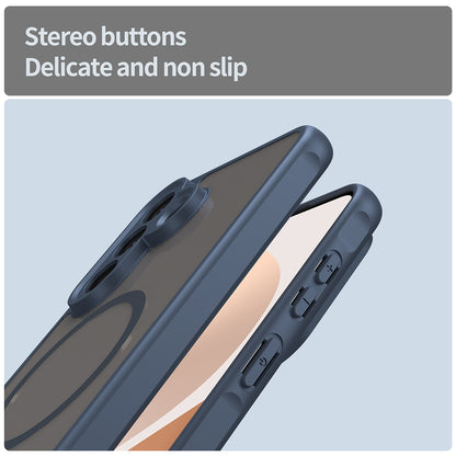 Etui MagSafe dla Samsung Galaxy A57 5G, Techsuit, HaloFrost II, Granatowy