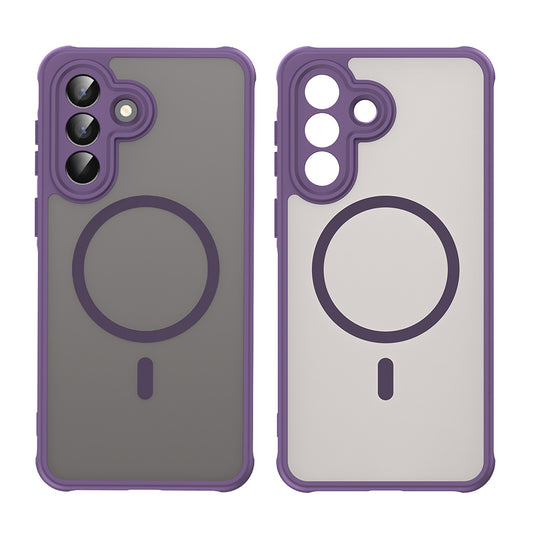 Etui MagSafe dla Samsung Galaxy A57 5G, Techsuit, HaloFrost II, Fioletowy