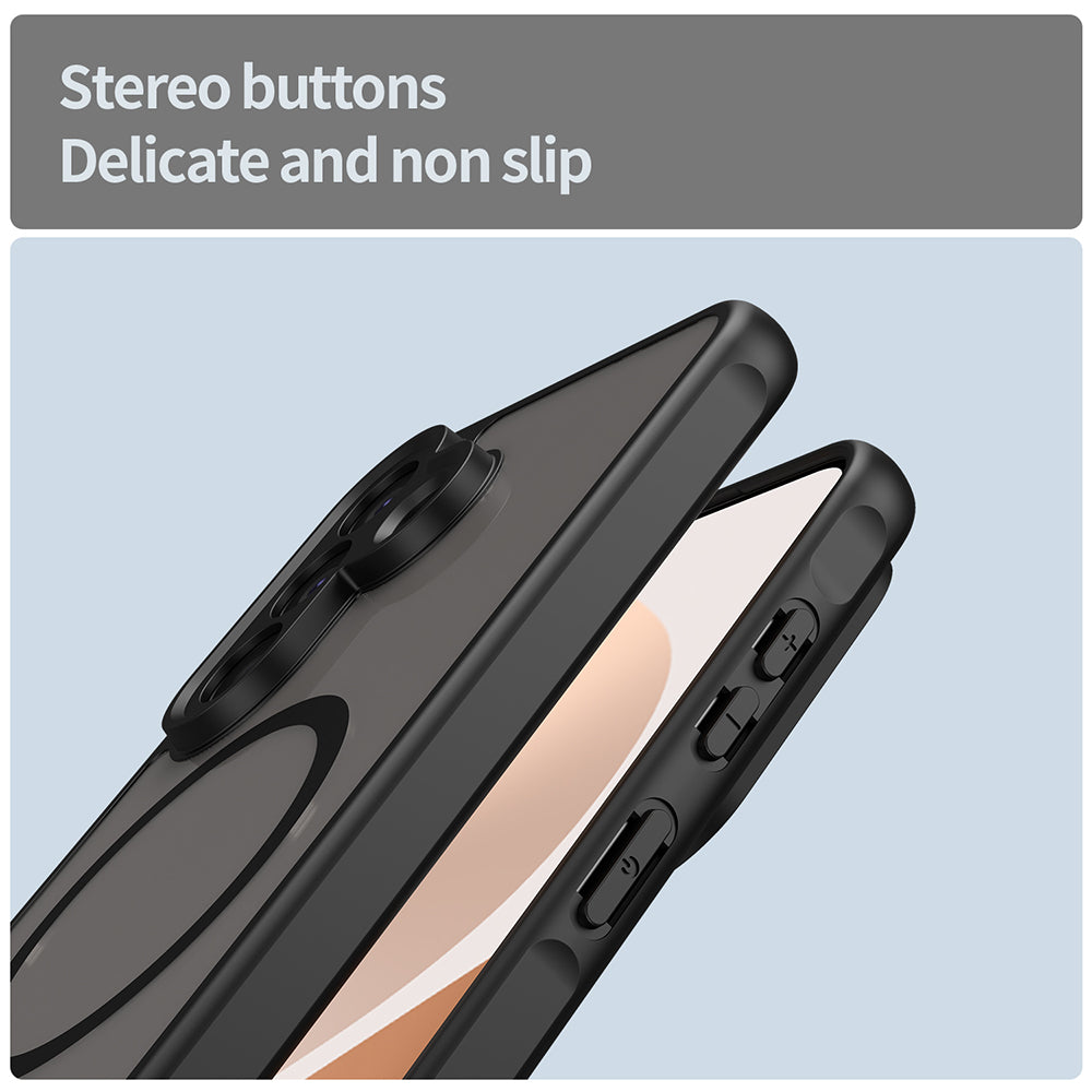 Etui MagSafe dla Samsung Galaxy A57 5G, Techsuit, HaloFrost II, Czarne