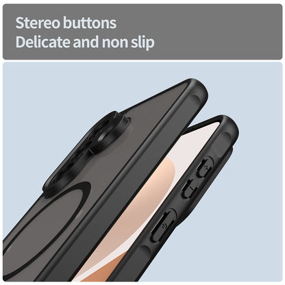 Etui MagSafe dla Samsung Galaxy A57 5G, Techsuit, HaloFrost II, Czarne