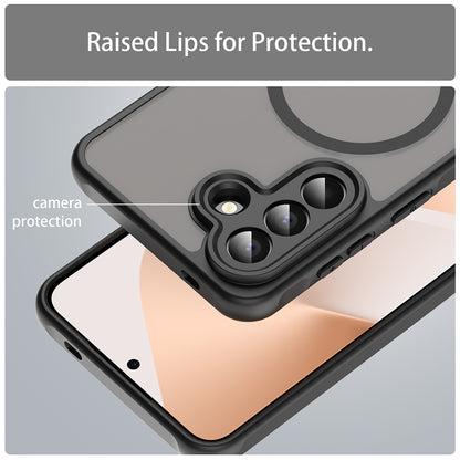 Etui MagSafe dla Samsung Galaxy A57 5G, Techsuit, HaloFrost II, Czarne