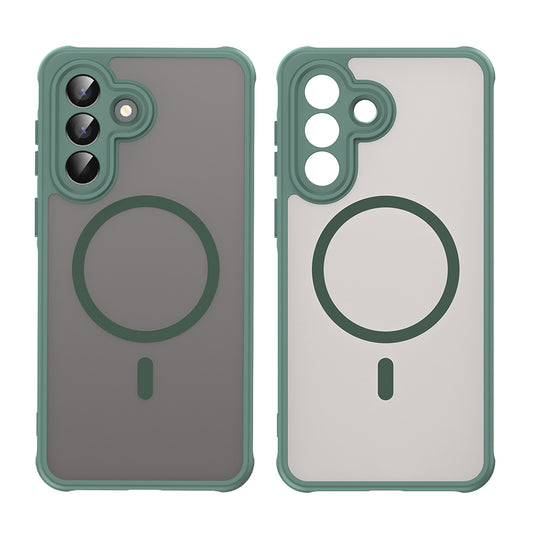 Etui MagSafe dla Samsung Galaxy A57 5G, Techsuit, HaloFrost II, Zielony