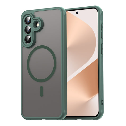 Etui MagSafe dla Samsung Galaxy A57 5G, Techsuit, HaloFrost II, Zielony