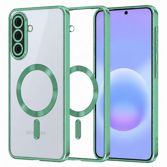 Etui MagSafe do Samsung Galaxy A57 5G, Techsuit, Luxury Crystal, Jasnozielony