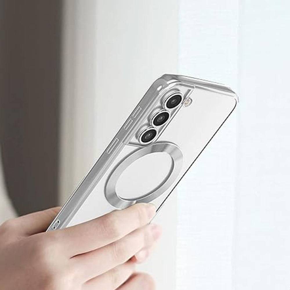 MagSafe Case for Samsung Galaxy S21 FE 5G G990, Techsuit, Luxury Crystal, Black