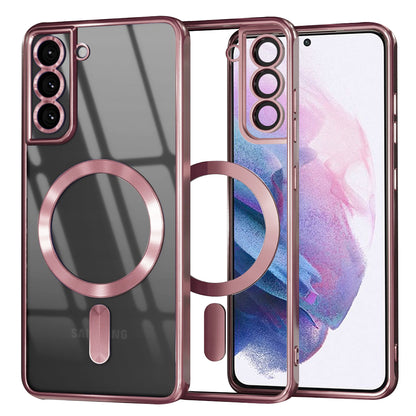 MagSafe Case for Samsung Galaxy S21+ 5G G996, Techsuit, Luxury Crystal, Pink