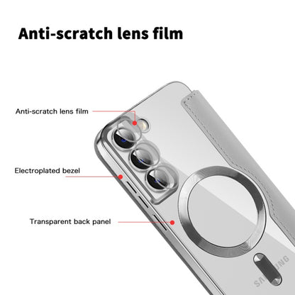 Etui MagSafe do Samsung Galaxy S22 5G S901, Techsuit, SmartMag Book, Szary