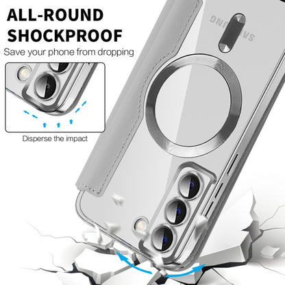 Etui MagSafe do Samsung Galaxy S22 5G S901, Techsuit, SmartMag Book, Szary