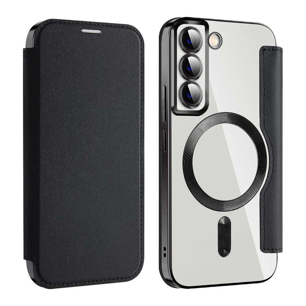 Etui MagSafe do Samsung Galaxy S22 5G S901, Techsuit, SmartMag Book, czarne