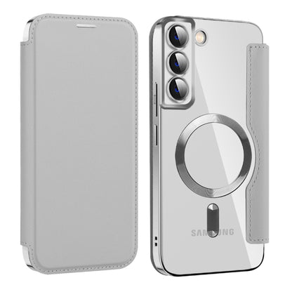 Etui MagSafe do Samsung Galaxy S22+ 5G S906, Techsuit, SmartMag Book, Szary