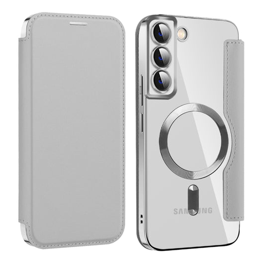 Etui MagSafe do Samsung Galaxy S22+ 5G S906, Techsuit, SmartMag Book, Szary