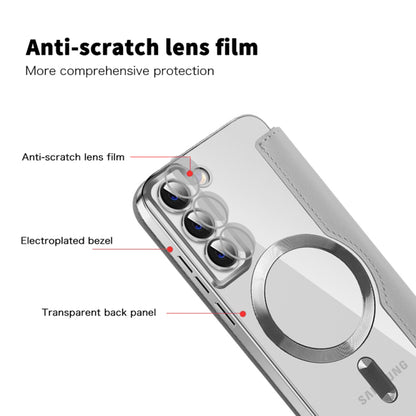 Etui MagSafe do Samsung Galaxy S22+ 5G S906, Techsuit, SmartMag Book, Szary