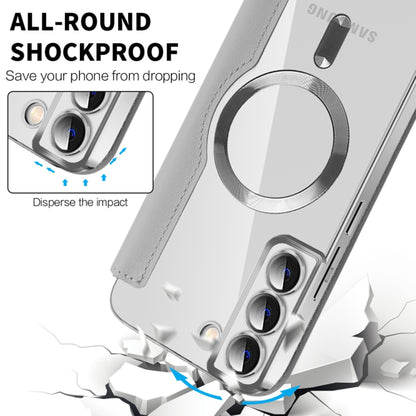 Etui MagSafe do Samsung Galaxy S22+ 5G S906, Techsuit, SmartMag Book, Szary