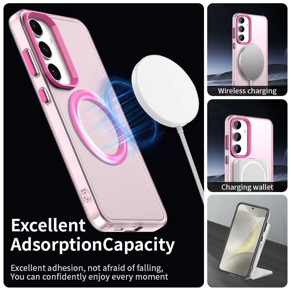 Etui MagSafe do Samsung Galaxy S23 FE S711, Techsuit, CandyCase, Różowe