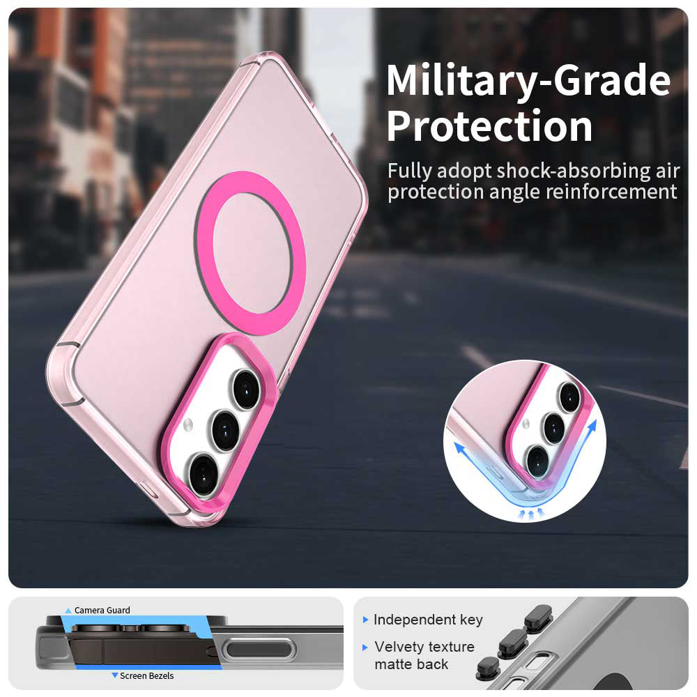 Etui MagSafe do Samsung Galaxy S23 FE S711, Techsuit, CandyCase, Różowe