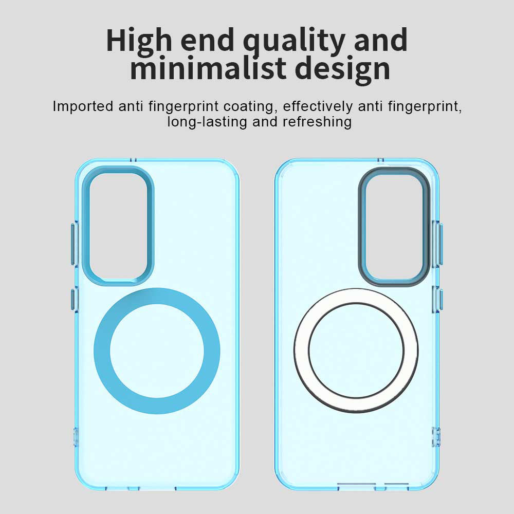 Etui MagSafe do Samsung Galaxy S23+ S916, Techsuit, CandyCase, Niebieskie