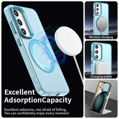 Etui MagSafe do Samsung Galaxy S23+ S916, Techsuit, CandyCase, Niebieskie