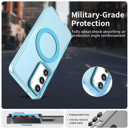 Etui MagSafe do Samsung Galaxy S23+ S916, Techsuit, CandyCase, Niebieskie