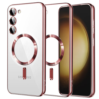 Etui MagSafe do Samsung Galaxy S23+ S916, Techsuit, Luxury Crystal, Różowe