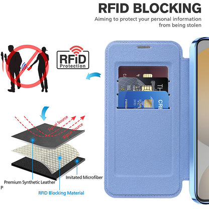 Etui MagSafe do Samsung Galaxy S23 S911, Techsuit, SmartMag Book, Niebieski