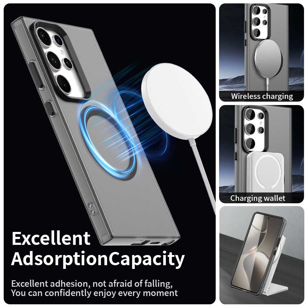MagSafe Case for Samsung Galaxy S23 Ultra S918, Techsuit, CandyCase, Black