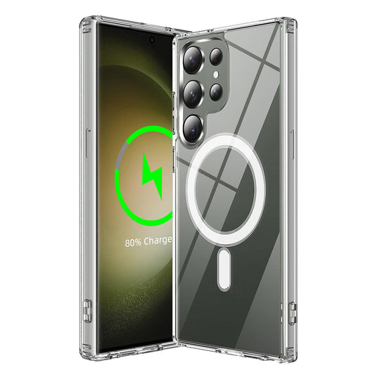 Etui MagSafe do Samsung Galaxy S23 Ultra S918, Techsuit, Pro, Przezroczyste