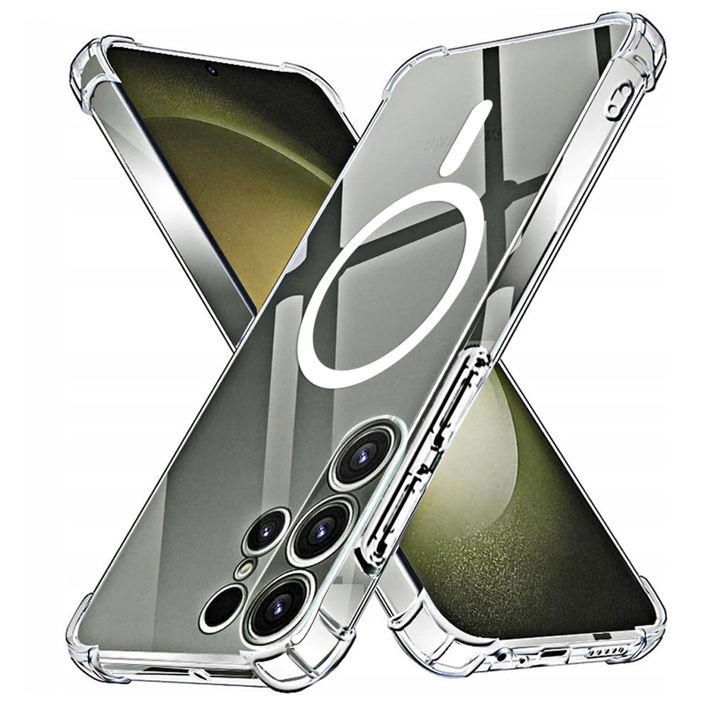 Etui MagSafe do Samsung Galaxy S23 Ultra S918, Techsuit, odporne na wstrząsy, przezroczyste