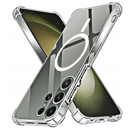 Etui MagSafe do Samsung Galaxy S23 Ultra S918, Techsuit, odporne na wstrząsy, przezroczyste