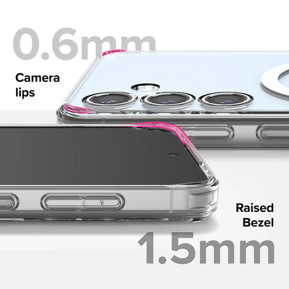 Etui MagSafe do Samsung Galaxy S24 FE S721, Ringke, Fusion, Przezroczyste