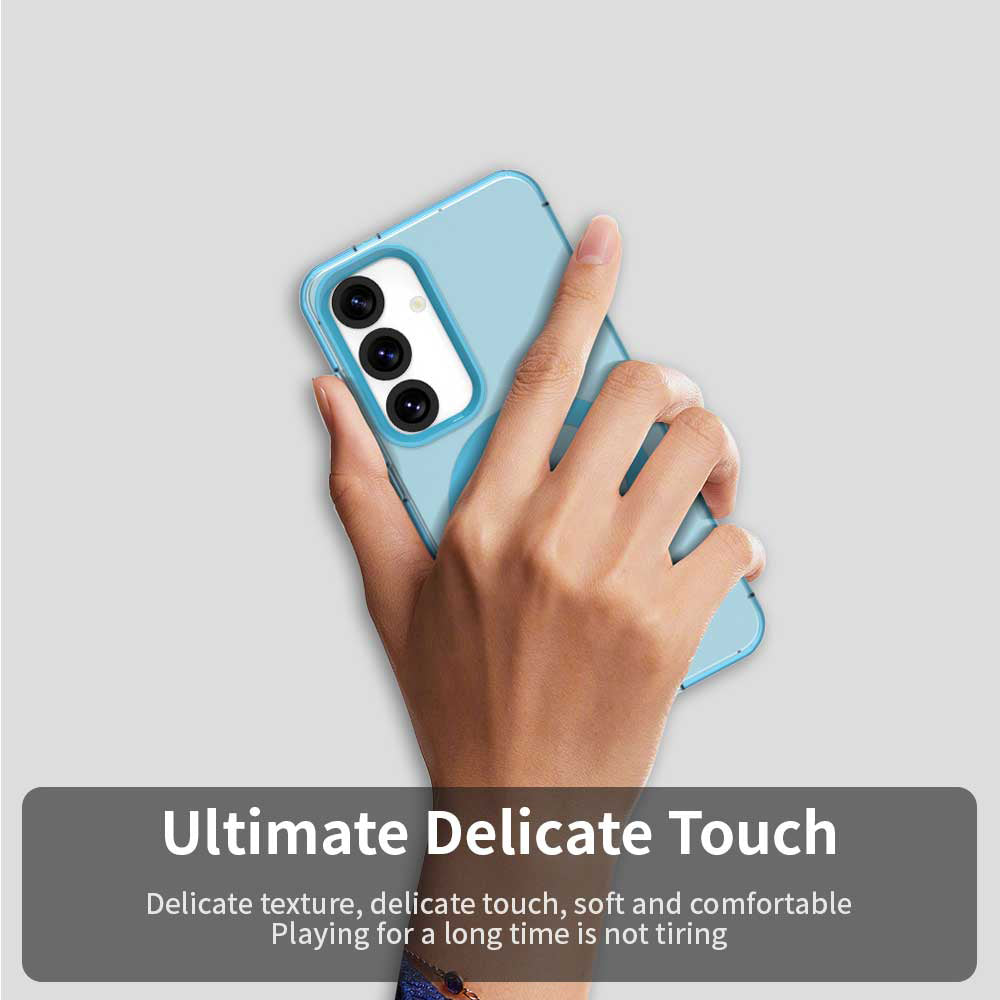 Etui MagSafe do Samsung Galaxy S24 FE S721, Techsuit, CandyCase, Niebieskie