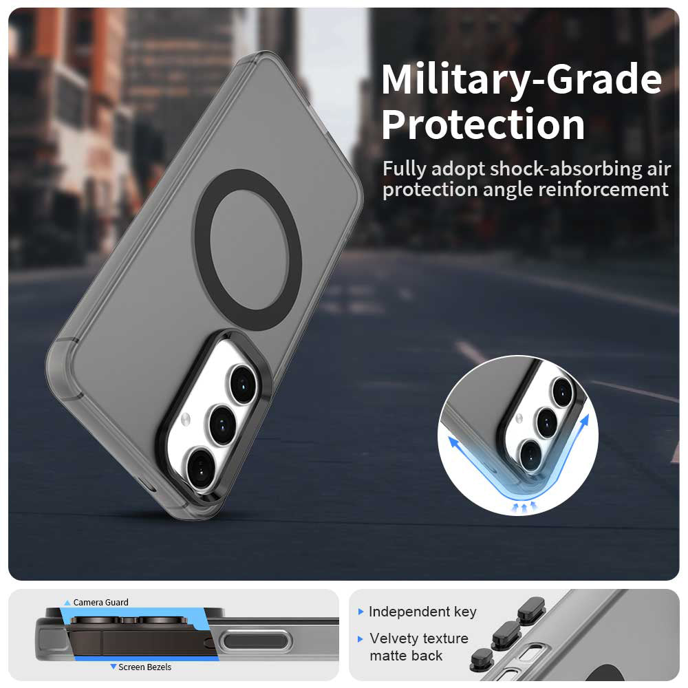 Etui MagSafe do Samsung Galaxy S24 FE S721, Techsuit, CandyCase, Czarny