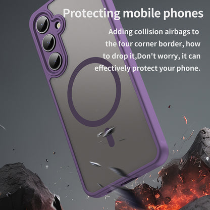 MagSafe Case for Samsung Galaxy S24 FE S721, Techsuit, HaloFrost II, Purple