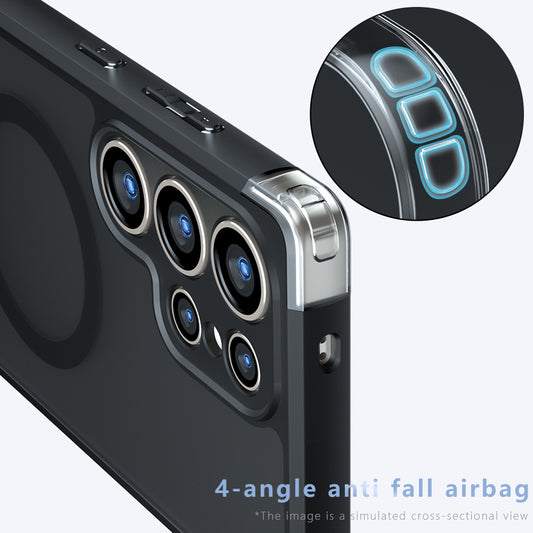 Etui MagSafe do Samsung Galaxy S24 FE S721, Techsuit, PureFrost, Czarny