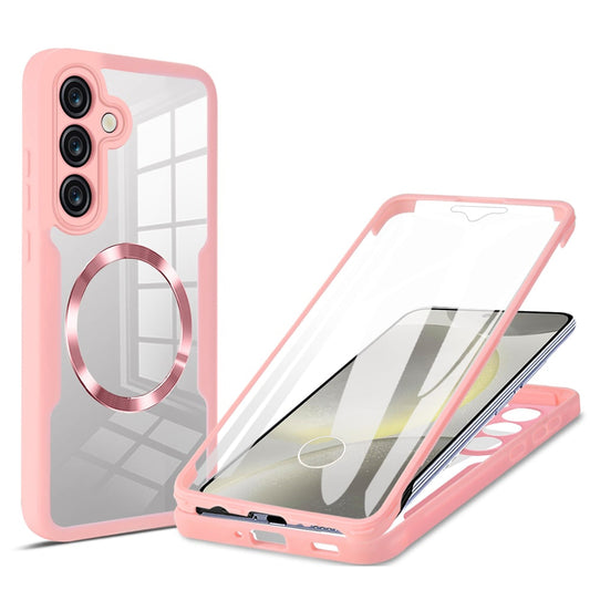 Etui MagSafe do Samsung Galaxy S24+ S926, Techsuit, ColorVerse 360, Różowe