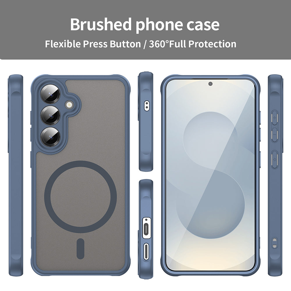 Etui MagSafe do Samsung Galaxy S24+ S926, Techsuit, HaloFrost II, Granatowy