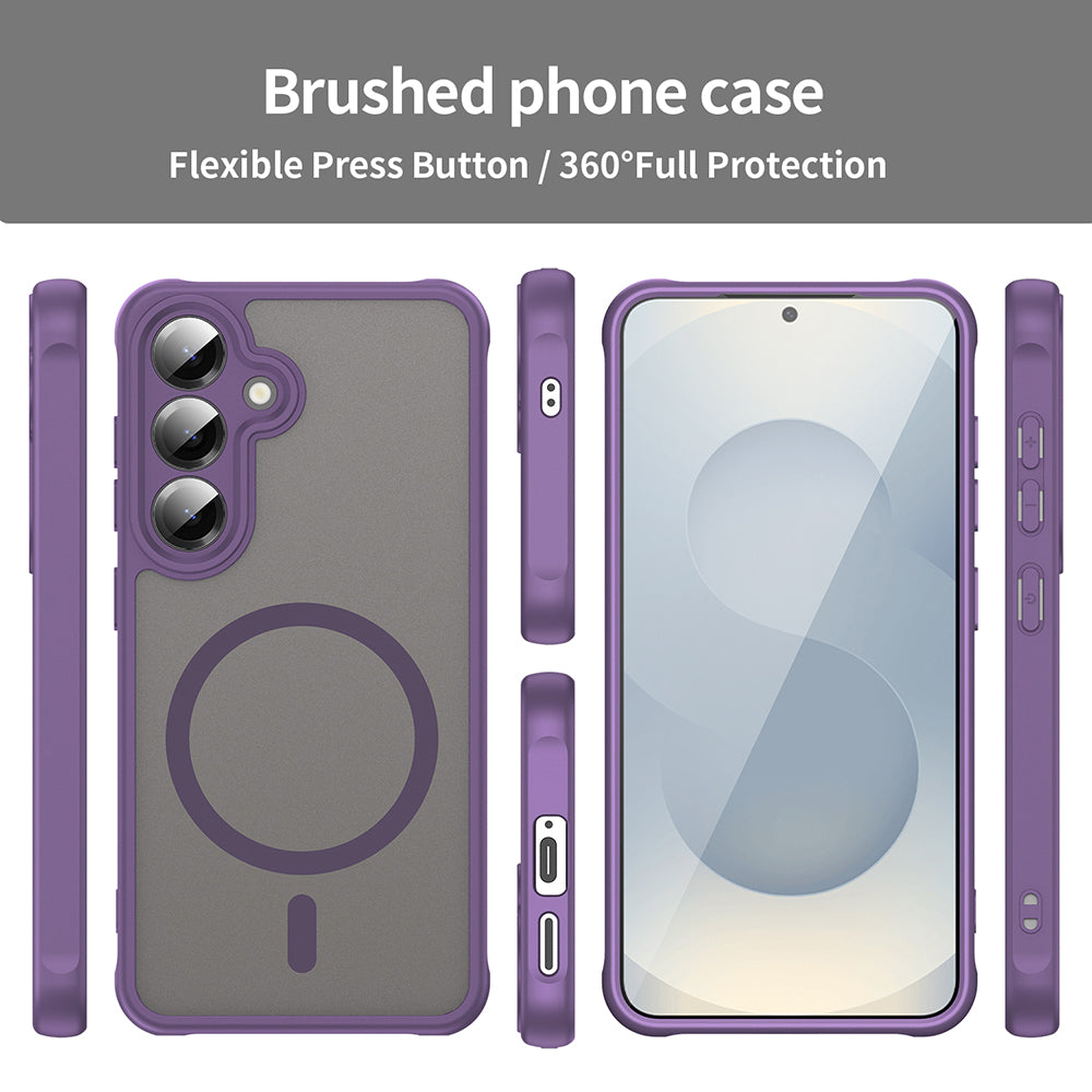 Etui MagSafe do Samsung Galaxy S24+ S926, Techsuit, HaloFrost II, Fioletowy