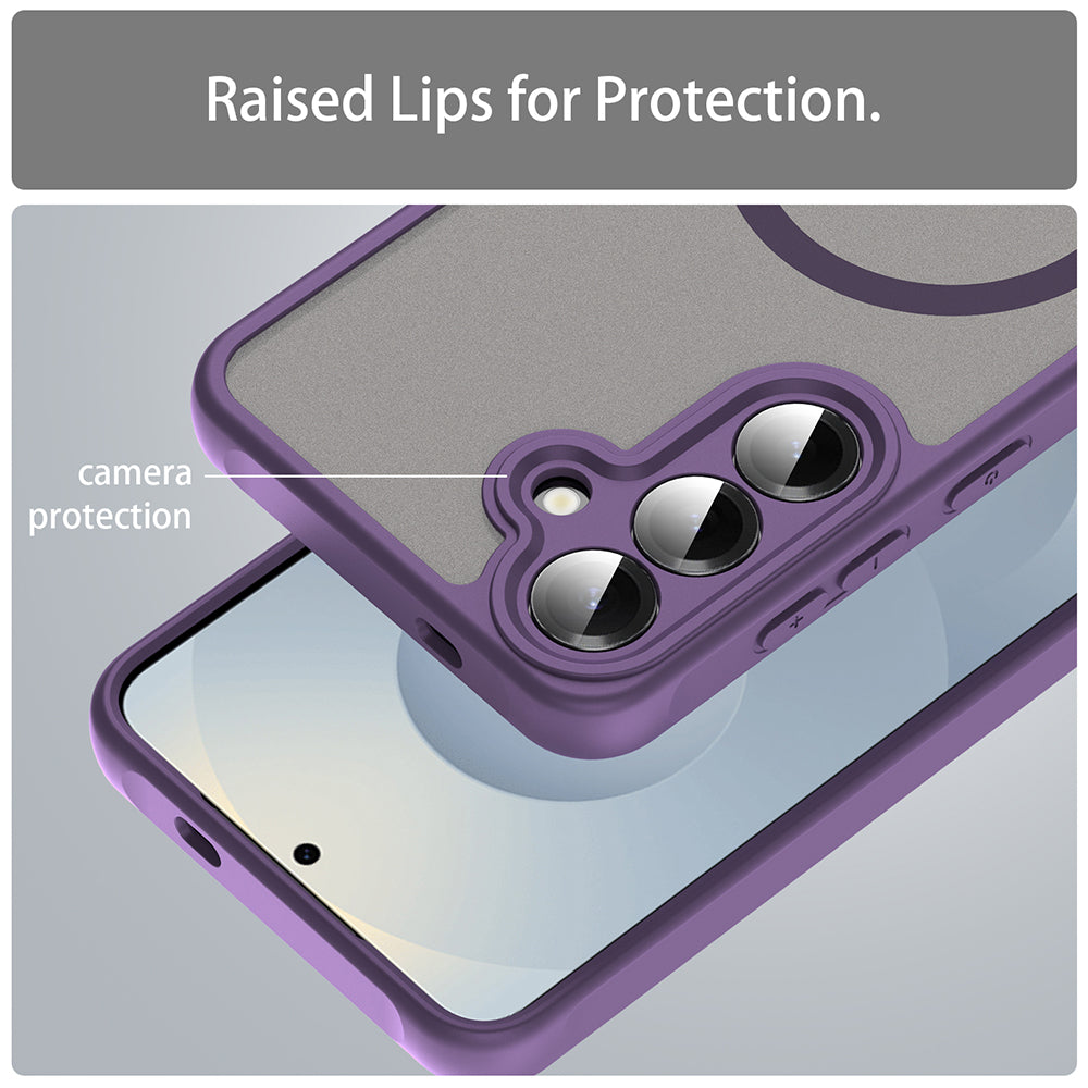 Etui MagSafe do Samsung Galaxy S24+ S926, Techsuit, HaloFrost II, Fioletowy