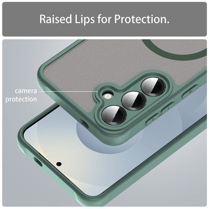 Etui MagSafe do Samsung Galaxy S24+ S926, Techsuit, HaloFrost II, Zielony