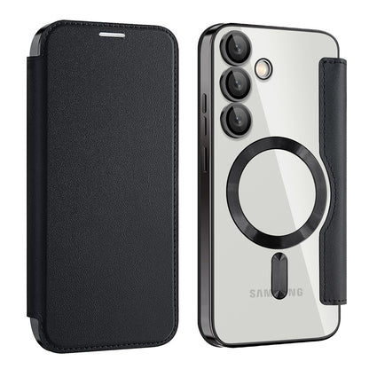 Etui MagSafe do Samsung Galaxy S24+ S926, Techsuit, SmartMag Book, czarne
