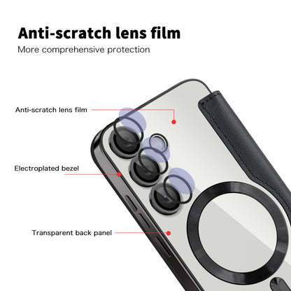 Etui MagSafe do Samsung Galaxy S24+ S926, Techsuit, SmartMag Book, czarne