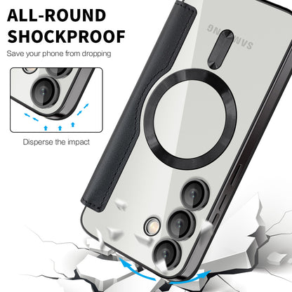 Etui MagSafe do Samsung Galaxy S24+ S926, Techsuit, SmartMag Book, czarne