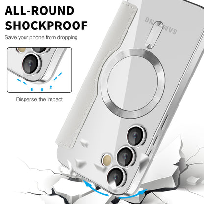Etui MagSafe do Samsung Galaxy S24 S921, Techsuit, SmartMag Book, Szary