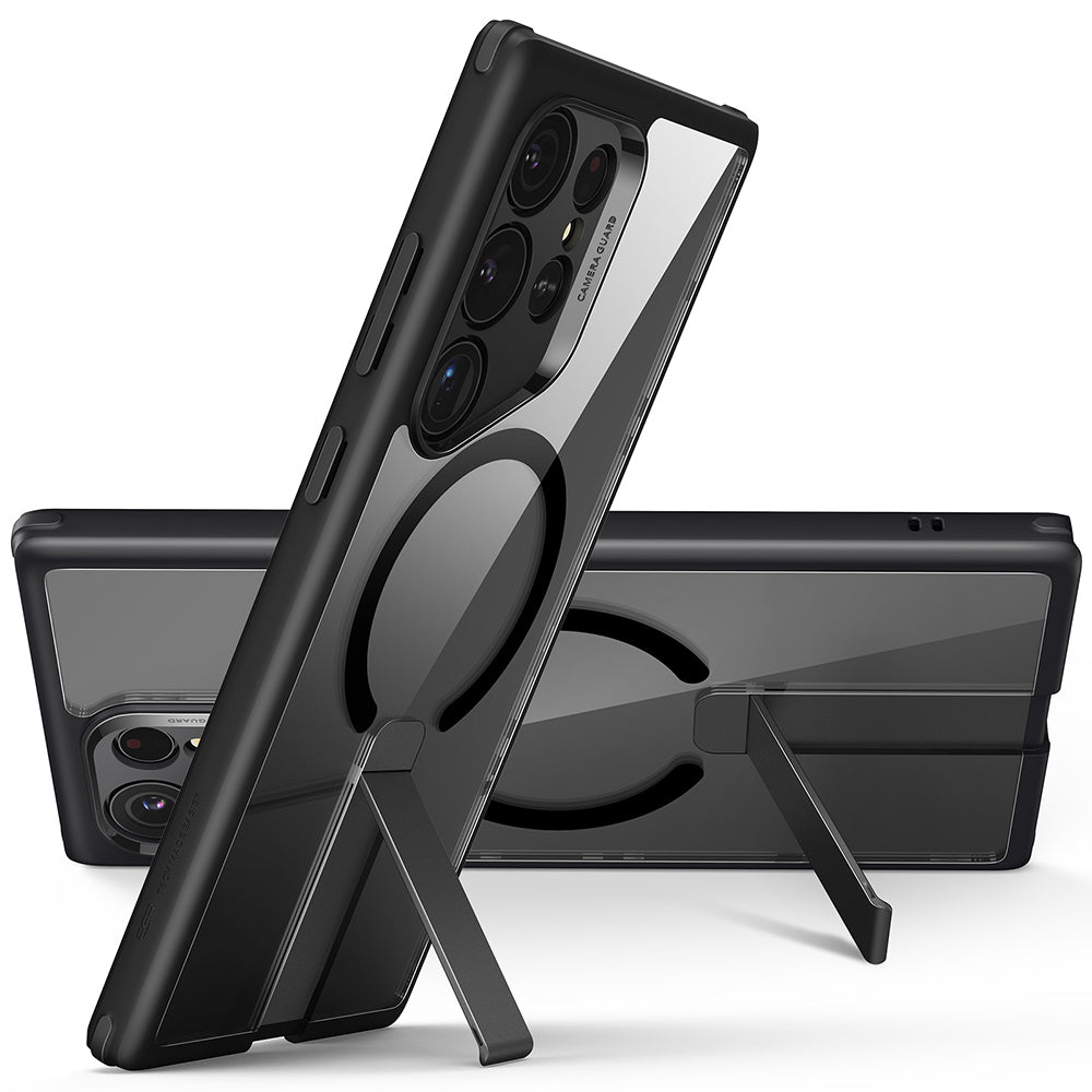 Etui MagSafe dla Samsung Galaxy S24 Ultra S928, ESR, Boost Flickstand, Czarne Przezroczyste