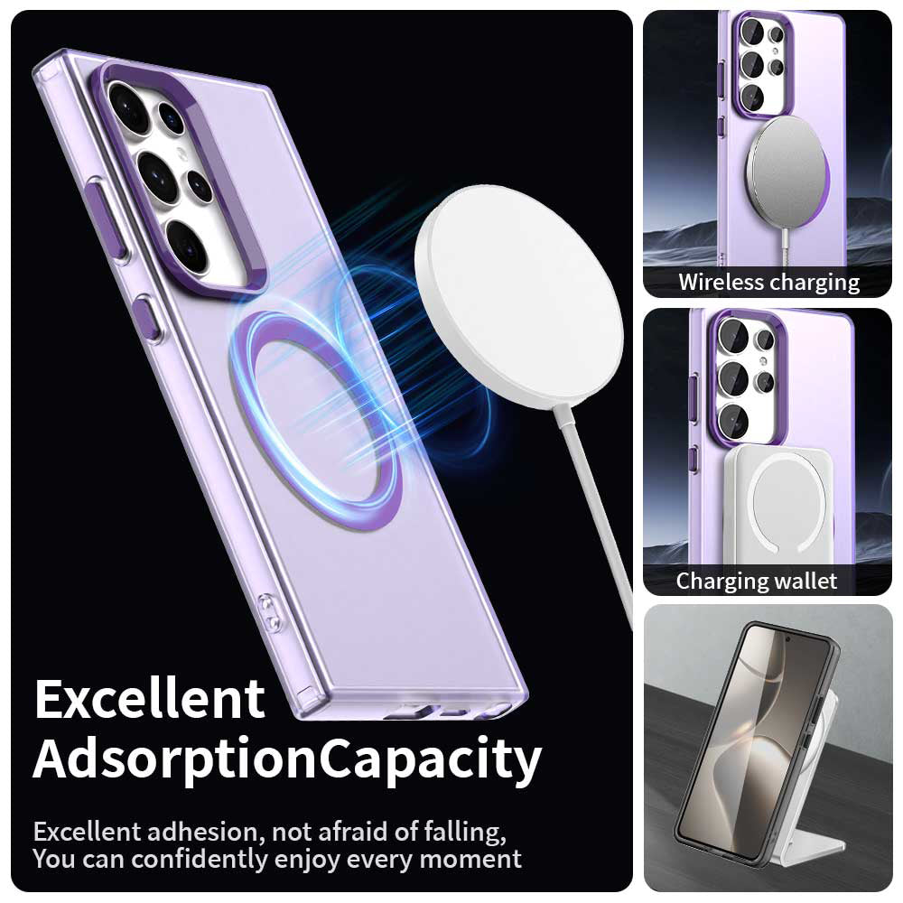 Etui MagSafe do Samsung Galaxy S24 Ultra S928, Techsuit, CandyCase, Fioletowy