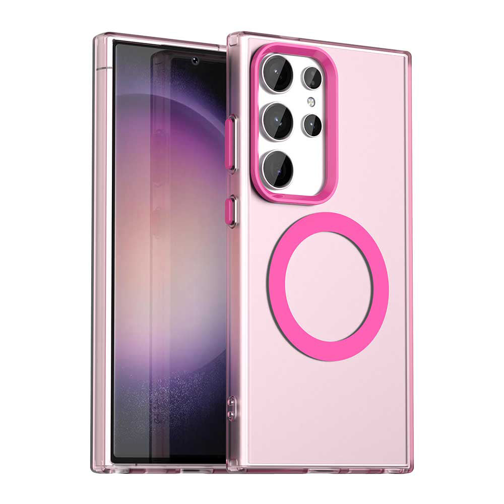 MagSafe Case for Samsung Galaxy S24 Ultra S928, Techsuit, CandyCase, Pink